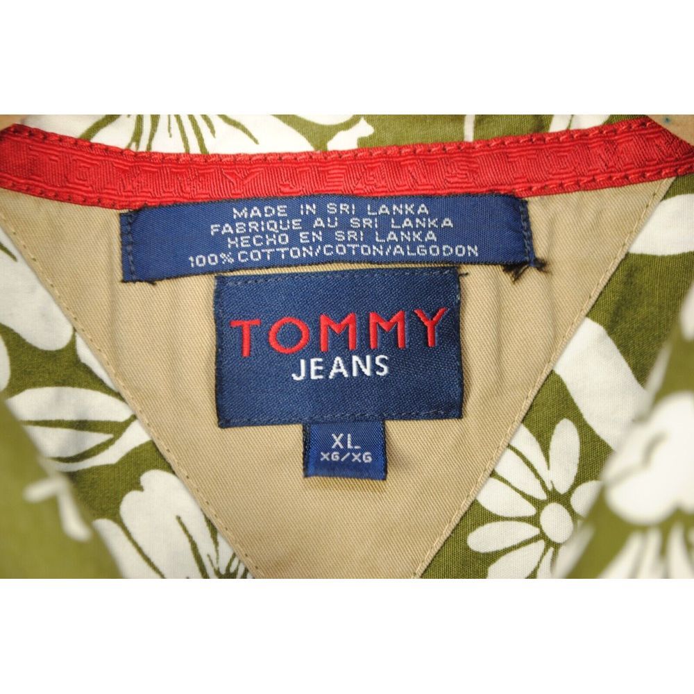 Vintage Tommy Hilfiger Tommy Jeans‎ Flower Hawaiin Shirt Size XL - Picture 3 of 3
